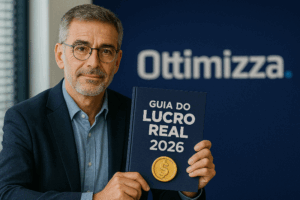 Pessoa analisando relatórios financeiros e gráficos de desempenho em laptop moderno para planejamento tributário