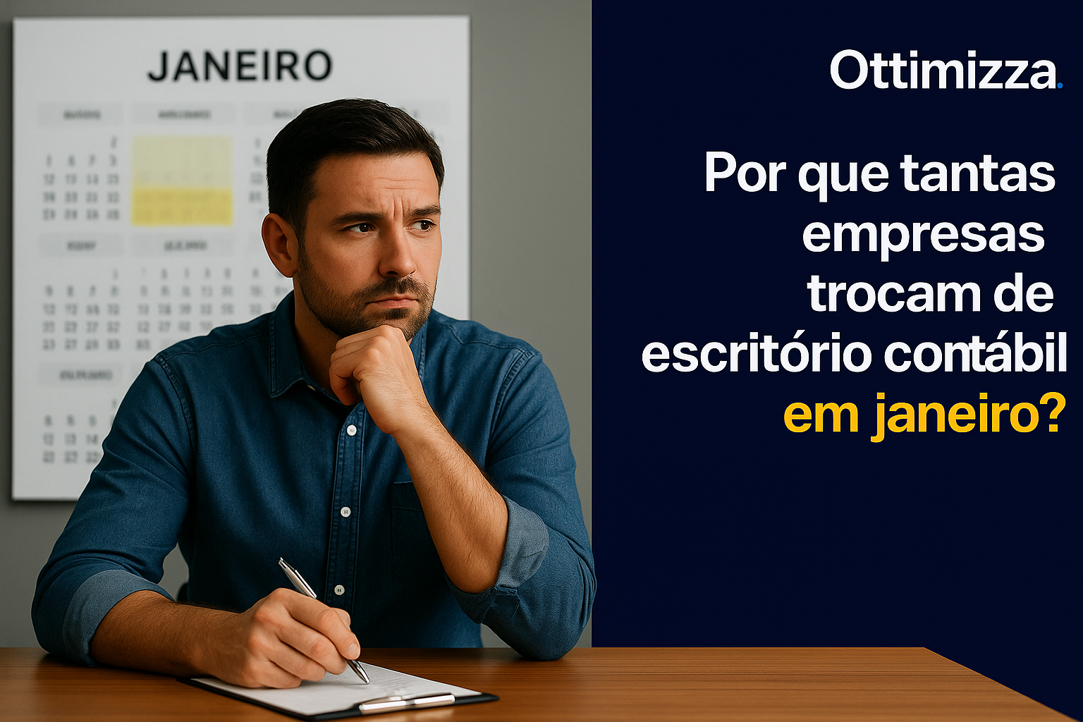 Empresário frustrado analisando relatórios contábeis em meio a papéis desorganizados