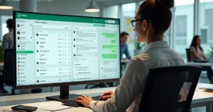 Dashboard de atendimento contábil com integração oficial ao WhatsApp Business API