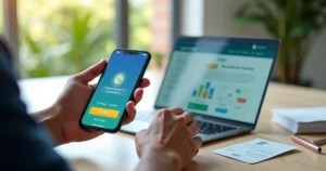 Cidadão usando smartphone para acessar conta gov.br com destaque para níveis prata e ouro
